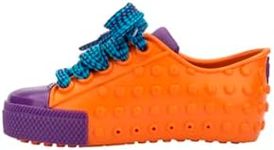 mini melissa Polibolha Special Sneakers for Little Kids, Orange/Purple, 12