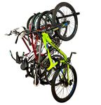 StoreYourBoard 5 Bike Storage Rack, Cycling Wall Mount Hook System, Home and Garage Adjustable Bicycle Hanging Organizer