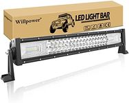 Willpower LED Light Bar 22 Inch 270W LED Driving Light Bar 12V 24V Flood Spot Combo Beam Work Lamp Fog Lights for 4x4 Boat Offroad Truck Tractor SUV ATV Car