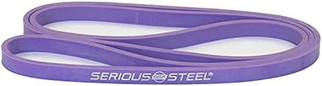 32" Purple Serious Steel Fitness Resistance Training Bands (Portable Exercise Band System Training Bands - Great for Individuals Under 5'10" (70") Tall) - #1 Purple