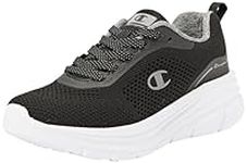 Champion Women's Athletic-Peony Element W Sneakers, Black Silver Kk009, 6 UK