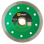 GRAFF 4 Inch Super Thin Diamond Cutting Disc - Diamond Saw Blade for Hard Tile, Ceramic, Natural Stone, Marble, Granite, Porcelain - Tile Porcelain Diamond Blade for Angle Grinder