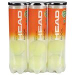 HEAD Radical Tennis Balls, Triple Pack (12 Balls), Yellow, Packaging May Vary