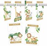 6 Hanger Dividers Baby Closet Size Dividers - Safari Baby Closet Dividers, Baby Closet Organizer For Nursery Organization, Baby Essentials For Newborn Essentials, Nursery Closet Dividers Girl or Boy