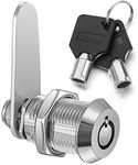 Litensh Thread Tubular Cam Lock 20mm, Mailbox Lock Cabinet Cylinder Lock for Door Drawer Cupboard Letterbox with Keys Alike (1, 20mm)