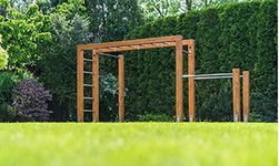 Buzz Gardens PULL UP GYMNASTICS Powder Coated Metal Monkey Bars Dip bar Ladder Rungs Chin up Climbing (Green 600mm)