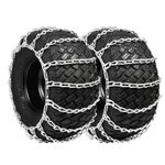 Multisland 1 Pair 2 Link Rider Snowblower Tire Chain Tire Traction Chain for Garden Tractors Riders, Ride-on Lawn Mowers Fits for Tire Size 20x10-8 20x10x8