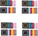 Lightweight Multicolored 22x22 Cotton Bandana 48-Pack