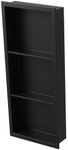 Puyangtego Shower Niche Insert Tile Ready 36"x12" Black Bathroom Recess Storage Niche