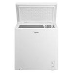 Igenix IGCF0198W Freestanding Chest Freezer 198 Litre Capacity with Freezer Basket, Suitable for Outbuildings and Garages, White