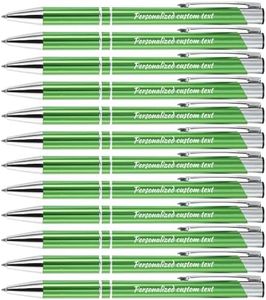 KOLOWKO Personalized ballpoint pen with name or greeting, customized pen, 0.5mm black ink, suitable for men women office school business promotion wedding ballpoint pen gift
