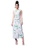 PURVAJA Women’s Twisted Maxi Length Dress (Wini-043-Grass_White_X-Large)