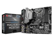 MSI MAG B365M Mortar Intel Gaming LAN, Pre-Installed I/O Shielding, Core Boost, DDR4 Boost, Turbo M.2 and USB 3.1 Connector