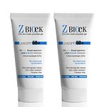 Z-Block Zinc Oxide Sunscreen Gel with SPF 50+ (50 ml) - Pack Of 2