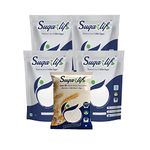 Sugarlif Diet Sugar & Whole wheat Atta LOW GI | Orignal product of Dr. C K Nandagopalan - Diabetic Friendly Herbal Cane Sugar | Free From Chemicals Flour | Diet Sugar (4kg) & Whole wheat Atta (1kg) - Combo Pack