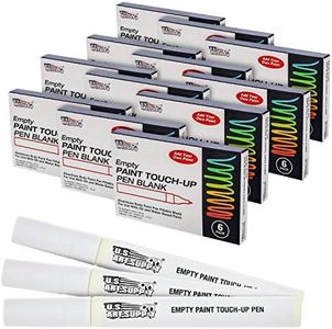 U.S. Art Supply - Empty Fillable Blank Paint Touch Up Pen Markers (Set of 72) - Fill with Your Own Art Acrylic, Oil and Water Base Paint, Auto Painting Clear-Coat