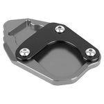 Worldmotop Motorcycle Kickstand Pad Support Kickstand Foot Pad for HONDA CRF300L RF300 L CRF300 Rally 2021-2022 Side Stand Plate Pad (titanium)