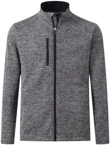 M MAELREG Mens Golf Jackets with Chest Pocket Loose Fit Zip Up Long Sleeve Windproof Warm Sports Golf Winter Jacket