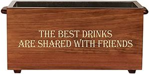 Let's Make Memories Personalized Wood Beverage Chiller - Custom Beverage Tub - For Couples - 7.5"D x 19.5"W x 8.5"H