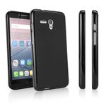 BoxWave Case Compatible with Alcatel OneTouch Pop 3 (5.5) GSM 5054 - Blackout Case, Durable, Slim Fit, Black TPU Cover