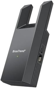 BrosTrend AC1200 WiFi to Ethernet Adapter with Gigabit Port, Dual Band Universal WiFi Bridge for Printer, PC, PlayStation, Xbox, Smart TV, Blu-Ray Player, DVR etc. Wireless to Wired Ethernet Adapter