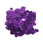 Purple Foil Confetti,Round Dots Glitter Table Confetti,Sparkling for Party Decorations(1.76 OZ)