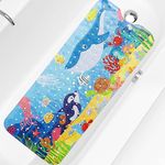 Bingobang Bathtub Mats Non Slip Extra Long Bath Shower Tub Mat 100 x 40cm with Suction Cup, Anti-Mould Drain Holes, Machine Washable, for Bathroom Floor