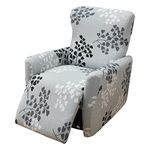 KRFOONN Recliner Slipcovers Stretch Printed Sofa Cover 4-Piece Lazy Boy Chair Covers Fallon Collection Slipcover Furniture Protector Leather Recliner Chair Cover for Rocking Recliner (Color02)