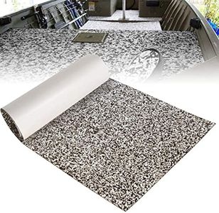 OSLEN EVA Foam Sea Deck Boat Flooring Teak Decking 94.5"× 35.4" Non-slip Faux Teak Traction Sheet Waterproof Pad Swimming Pool Mat Self-Adhesive Marine Carpet for Boats (5mm thick-Black camouflage)