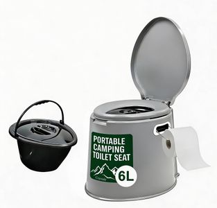 Denny 6L Portable Toilet – Grey, Compact Travel Camping Toilet