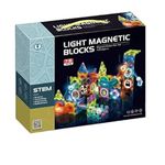 Happy Hues® Light Magnetic Tiles- Building Blocks for Kids 3D STEAM Educational Toys, Magnetic Marble Run/Toys for Kids Age 3 +Year Old Boys Girls Creative Gift (75 Pcs Magnetic Tiles)