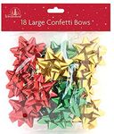 18 Large Gift Bows, Green, Red and Gold Bows for Christmas