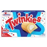 Hostess Twinkies Cakes with Creamy Filling, Cake Snacks, Contains 6 cakes (Individually Wrapped)