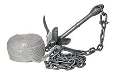 H2o Kayaks Galvanised 1.5 kg Folding Anchor (Including Shackle, Rope & Chain)