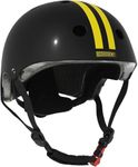 Helmet for Kids 8-14, Youth/Adult Bike Skateboard Helmets for Boys and Girls, Shinny Black Skating/Scooter/Bicycle, Size L