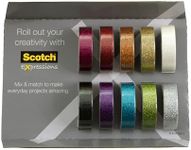 Scotch Glitter Washi Tape, 10 Rolls