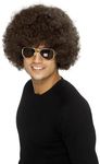 Smiffys 70's Funky Afro Wig - Brown