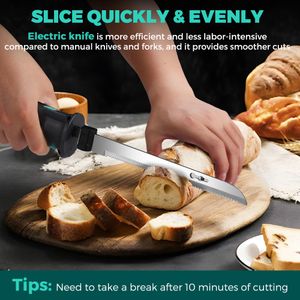 HAUSHOF Cordless Electric Carving Knife – Rechargeable Kitchen Slicer