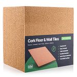 Treefloor Natural Self-Adhesive Cork Tiles - 300mm x 300mm x 4mm (Pack of 50)