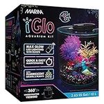 Marina iGlo 360 Aquarium Kit - 10 L (2.65 US gal), Blue,White, 10 l (Pack of 1)