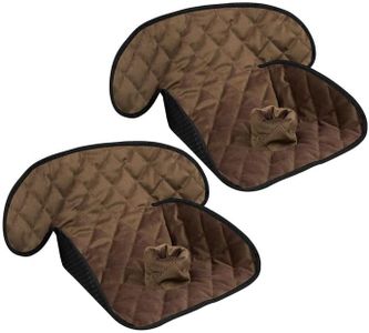 MOOB Waterproof Car Seat Protector - 2 Pack Premium Carseat Liner for Babies & Toddlers, Machine Washable & Quick-Dry, Anti-Slip Backing, Potty Training Pad for Infant Car Seat & Stroller (Brown)
