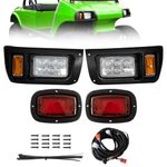 PZWLI Golf Cart Light Kit for Club Car DS 1993-UP Models Light Kit Replacement,Front and Rear Light Kit,Golf Cart LED Light Kit for Club Car DS Gas&Electric