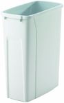 Knape & Vogt 20qt Trash Can Contractor Pack of 6ea, 15.8-Inch by 14.2-Inch by 6.6-Inch,White