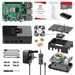 iRasptek Starter Kit for Raspberry Pi 4B 4GB RAM - 64GB SD Card Edition