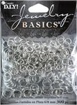 Jewelry Basics Cousin 6/8mm Split Ring, Silver, 300-Piece