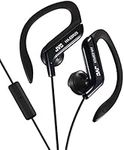 JVC In-Ear Sports Headphone with Ear Clip and 1-Button Microphone - Black