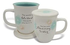 Abbey & CA Gift Amazing Daughter Floral Mug & Coaster Set