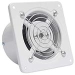 CWCQGH Ventilation Fan White Square Ceiling or Wall-Mount Exhaust Fan Wall Exhaust Glass Window Small Silent