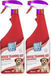 OUT! Indoor and Outdoor Dog and Puppy Training Spray | House-Training Aid| 500ml (Pack of 2)