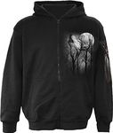 Spiral - Forest Wolf - Full Zip Hoody Black - XL